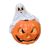 Maxbell Halloween Couple Ghost Figurine Resin Statue for Table Halloween Party Shelf Boy