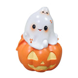 Maxbell Halloween Couple Ghost Figurine Resin Statue for Table Halloween Party Shelf Girl