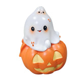 Maxbell Halloween Couple Ghost Figurine Resin Statue for Table Halloween Party Shelf Girl