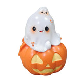 Maxbell Halloween Couple Ghost Figurine Resin Statue for Table Halloween Party Shelf Girl