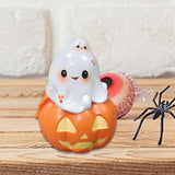 Maxbell Halloween Couple Ghost Figurine Resin Statue for Table Halloween Party Shelf Girl