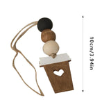 Maxbell 2 Pieces Mini Coffee Cup Dangle Charms Lovely Dangle Pendant Charms for Gift