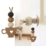 Maxbell 2 Pieces Mini Coffee Cup Dangle Charms Lovely Dangle Pendant Charms for Gift