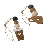 Maxbell 2 Pieces Mini Coffee Cup Dangle Charms Lovely Dangle Pendant Charms for Gift
