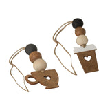 Maxbell 2 Pieces Mini Coffee Cup Dangle Charms Lovely Dangle Pendant Charms for Gift