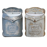 Maxbell Embossed Wall Mailbox Dropbox Garden Street Porch Farmhouse Hanging Post Box Blue