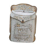Maxbell Embossed Wall Mailbox Dropbox Garden Street Porch Farmhouse Hanging Post Box Retro Gray