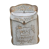 Maxbell Embossed Wall Mailbox Dropbox Garden Street Porch Farmhouse Hanging Post Box Retro Gray