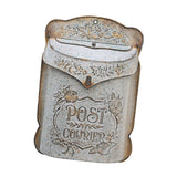 Maxbell Embossed Wall Mailbox Dropbox Garden Street Porch Farmhouse Hanging Post Box Retro Gray