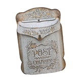 Maxbell Embossed Wall Mailbox Dropbox Garden Street Porch Farmhouse Hanging Post Box Retro Gray