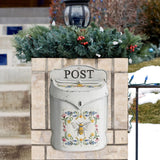 Maxbell Embossed Wall Mounted Mailbox Hanging Post Box Mail Drop Box for Garden Door