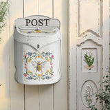 Maxbell Embossed Wall Mounted Mailbox Hanging Post Box Mail Drop Box for Garden Door