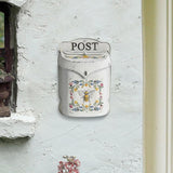 Maxbell Embossed Wall Mounted Mailbox Hanging Post Box Mail Drop Box for Garden Door
