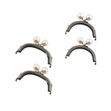 Maxbell 2 Pieces Kiss Lock Frame Retro Purse Clasp Frame for Wallet Fabrics Bag 8.5cm