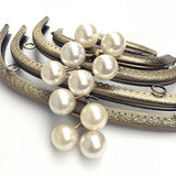 Maxbell 2 Pieces Kiss Lock Frame Retro Purse Clasp Frame for Wallet Fabrics Bag 8.5cm