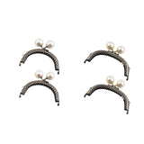 Maxbell 2 Pieces Kiss Lock Frame Retro Purse Clasp Frame for Wallet Fabrics Bag 8.5cm