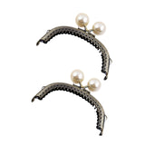 Maxbell 2 Pieces Kiss Lock Frame Retro Purse Clasp Frame for Wallet Fabrics Bag 10.5cm