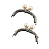 Maxbell 2 Pieces Kiss Lock Frame Retro Purse Clasp Frame for Wallet Fabrics Bag 10.5cm