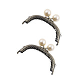 Maxbell 2 Pieces Kiss Lock Frame Retro Purse Clasp Frame for Wallet Fabrics Bag 10.5cm