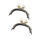 Maxbell 2 Pieces Kiss Lock Frame Retro Purse Clasp Frame for Wallet Fabrics Bag 10.5cm