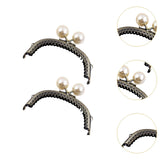 Maxbell 2 Pieces Kiss Lock Frame Retro Purse Clasp Frame for Wallet Fabrics Bag 10.5cm