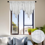 Maxbell Beaded Window Valance Home Decoration with Beads for Living Room Cafe Summer Black