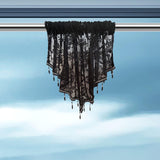 Maxbell Beaded Window Valance Home Decoration with Beads for Living Room Cafe Summer Black