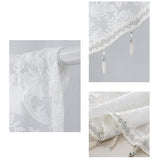 Maxbell Beaded Window Valance Home Decoration with Beads for Living Room Cafe Summer Black