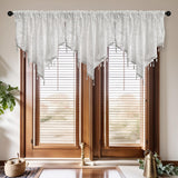 Maxbell Beaded Window Valance Home Decoration with Beads for Living Room Cafe Summer Black
