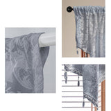 Maxbell Beaded Window Valance Home Decoration with Beads for Living Room Cafe Summer Black