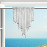 Maxbell Beaded Window Valance Home Decoration with Beads for Living Room Cafe Summer White