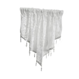 Maxbell Beaded Window Valance Home Decoration with Beads for Living Room Cafe Summer White