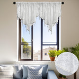 Maxbell Beaded Window Valance Home Decoration with Beads for Living Room Cafe Summer White