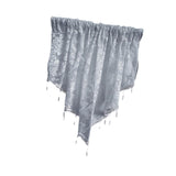 Maxbell Beaded Window Valance Home Decoration with Beads for Living Room Cafe Summer Gray