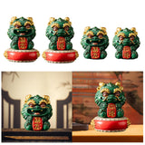 Maxbell Chinese Kirin Statue Ornament Miniature Figurine for Tabletop Desktop Office Wealth