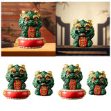 Maxbell Chinese Kirin Statue Ornament Miniature Figurine for Tabletop Desktop Office Wealth