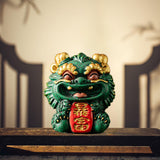 Maxbell Chinese Kirin Statue Ornament Miniature Figurine for Tabletop Desktop Office Wealth