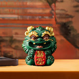 Maxbell Chinese Kirin Statue Ornament Miniature Figurine for Tabletop Desktop Office Wealth