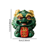 Maxbell Chinese Kirin Statue Ornament Miniature Figurine for Tabletop Desktop Office Wealth