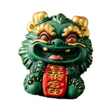 Maxbell Chinese Kirin Statue Ornament Miniature Figurine for Tabletop Desktop Office Wealth