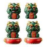 Maxbell Chinese Kirin Statue Ornament Miniature Figurine for Tabletop Desktop Office Wealth