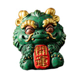 Maxbell Chinese Kirin Statue Ornament Miniature Figurine for Tabletop Desktop Office Luck