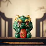 Maxbell Chinese Kirin Statue Ornament Miniature Figurine for Tabletop Desktop Office Luck