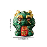 Maxbell Chinese Kirin Statue Ornament Miniature Figurine for Tabletop Desktop Office Luck