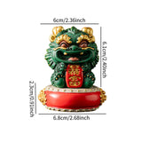 Maxbell Chinese Kirin Statue Ornament Miniature Figurine for Tabletop Desktop Office Wealth with Base