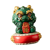 Maxbell Chinese Kirin Statue Ornament Miniature Figurine for Tabletop Desktop Office Luck with Base
