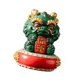 Maxbell Chinese Kirin Statue Ornament Miniature Figurine for Tabletop Desktop Office Luck with Base