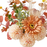 Maxbell Artificial Flowers Bouquet Photo Props Faux Plant for Kitchen Outside Summer Orange