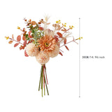 Maxbell Artificial Flowers Bouquet Photo Props Faux Plant for Kitchen Outside Summer Orange