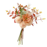 Maxbell Artificial Flowers Bouquet Photo Props Faux Plant for Kitchen Outside Summer Orange